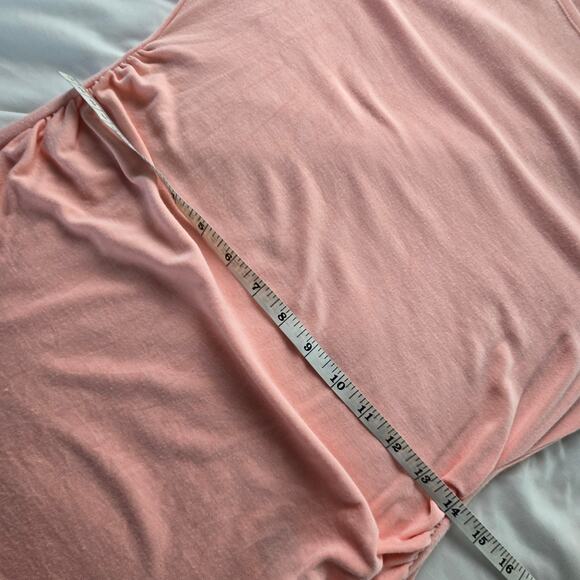 🎄 White House Black Market EUC Rio Elbow Sleeve Cold Shoulder Top Small pink - Picture 14 of 16